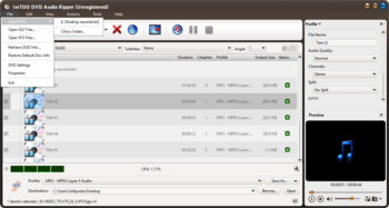 ImTOO DVD Audio Ripper screenshot 2