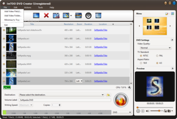 ImTOO DVD Creator screenshot