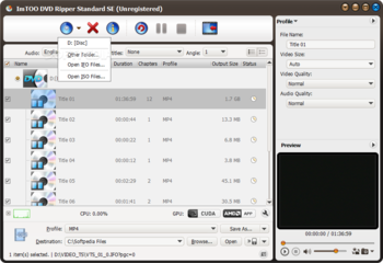 ImTOO DVD Ripper Standard SE screenshot 3