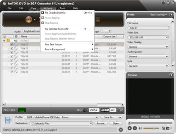 ImTOO DVD to 3GP Suite screenshot 14
