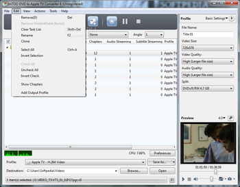 ImTOO DVD to Apple TV Converter screenshot 3