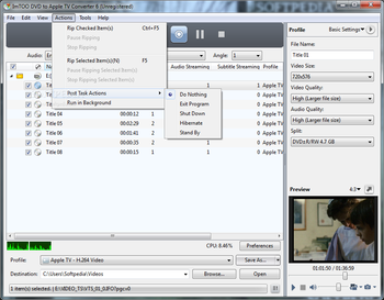 ImTOO DVD to Apple TV Converter screenshot 4