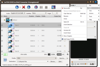 ImTOO DVD to DivX Converter screenshot 5