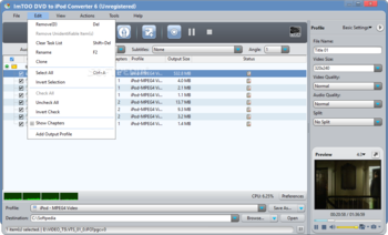 ImTOO DVD to iPod Suite screenshot 2