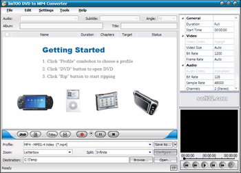 ImTOO DVD to MP4 Converter screenshot 3