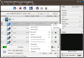 ImTOO DVD to MP4 Suite screenshot