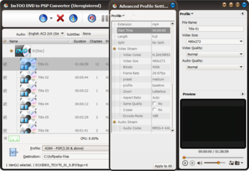 ImTOO DVD to PSP Converter screenshot 6