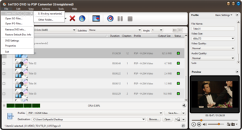 ImTOO DVD to PSP Suite screenshot 2