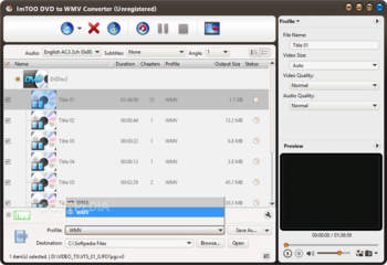 ImTOO DVD to WMV Converter screenshot 2