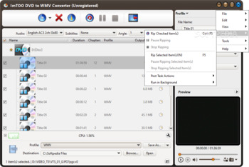 ImTOO DVD to WMV Converter screenshot 5