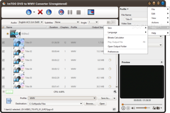ImTOO DVD to WMV Converter screenshot 6