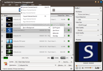 ImTOO FLV Converter screenshot 4