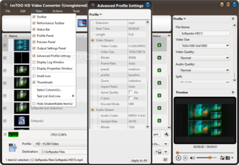 ImTOO HD Video Converter screenshot 4