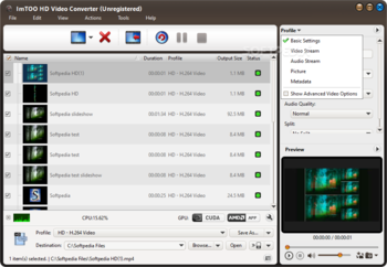 ImTOO HD Video Converter screenshot 5