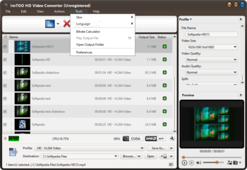 ImTOO HD Video Converter screenshot 7