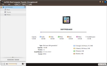 ImTOO iPod Computer Transfer screenshot