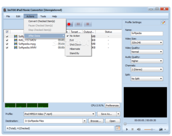ImTOO iPod Movie Converter screenshot 4
