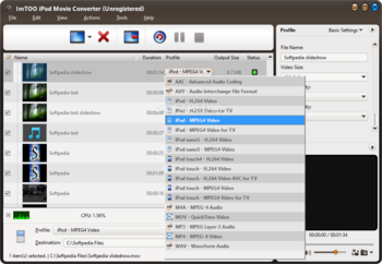ImTOO iPod Software Pack screenshot 13