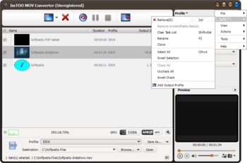 ImTOO MOV Converter screenshot 4