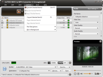 ImTOO MOV to MP4 Converter screenshot 5