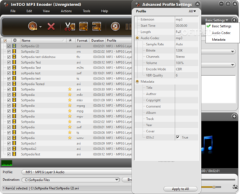 ImTOO MP3 Encoder screenshot 3