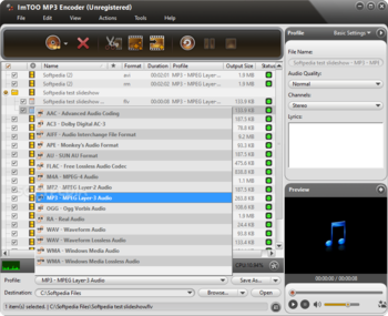 ImTOO MP3 Encoder screenshot 6