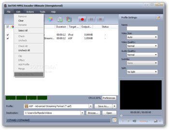 ImTOO MPEG Encoder Ultimate screenshot 7