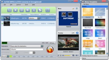 ImTOO MPEG to DVD Converter screenshot 3