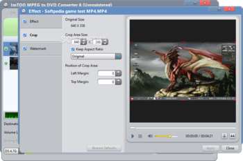 ImTOO MPEG to DVD Converter screenshot 8