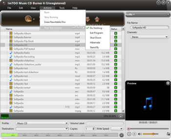 ImTOO Music CD Burner screenshot 3