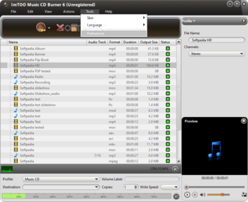 ImTOO Music CD Burner screenshot 4