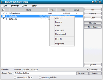 ImTOO OGG Converter screenshot