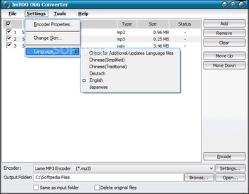 ImTOO OGG Converter screenshot 2