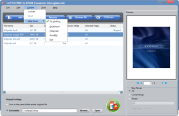 ImTOO PDF to EPUB Converter screenshot 3