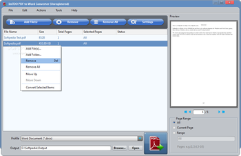 ImTOO PDF to Word Converter screenshot