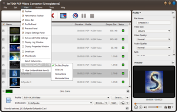 ImTOO PSP Video Converter screenshot 3