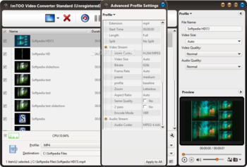 ImTOO Video Converter Standard screenshot 4
