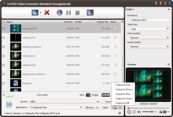 ImTOO Video Converter Standard screenshot 7