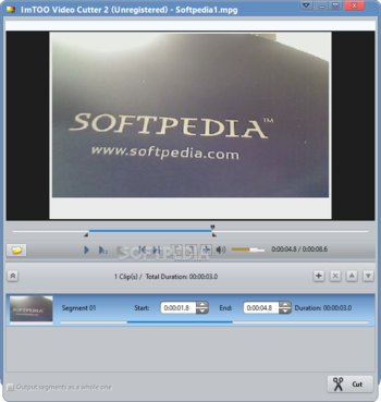 ImTOO Video Cutter screenshot