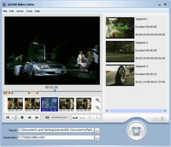 ImTOO Video Cutter screenshot 2