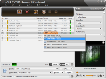 ImTOO WMV MP4 Converter screenshot