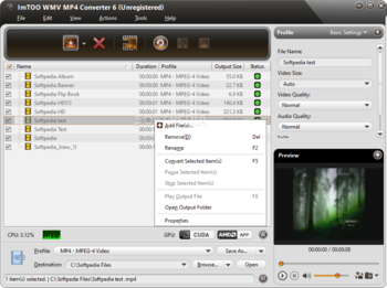 ImTOO WMV MP4 Converter screenshot 2