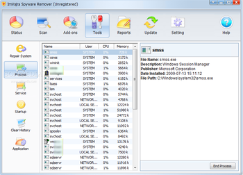 ImVajra Spyware Remover screenshot 5