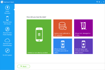 iMyfone D-Back screenshot 2