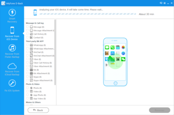 iMyfone D-Back screenshot 3