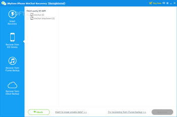 iMyFone iPhone WeChat Recovery screenshot 2
