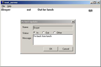 In Out Board screenshot 2