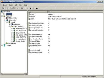 InboxRULES for Exchange Server screenshot