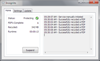 Incognito screenshot