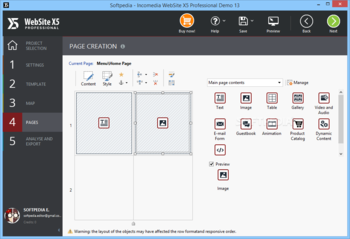 Incomedia WebSite X5 Professional screenshot 14